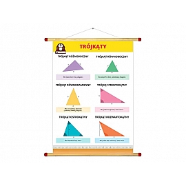 Plansza dydaktyczna Trójkąty 70 x 100 cm