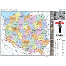 Polska w latach 1956-89 - mapa 160 x 120 cm
