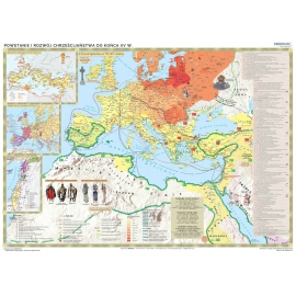 Powstanie i rozwój chrześcijaństwa - mapa ścienna 200x150 cm