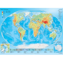 Świat fizyczny z elementami ekologii (2021) - mapa ścienna 160x120 cm