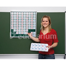 Tablica 100 - magnetyczne kwadraty