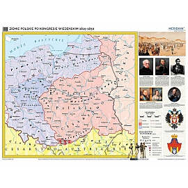 Ziemie polskie po kongresie wiedeńskim (1815-1830) 160 x 120 cm
