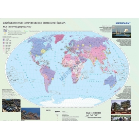 Zróżnicowanie gospodarcze i społeczne świata 150x200 cm