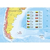 Ameryka Południowa - ścienna mapa polityczna 200 x 150 cm