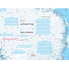 Antarktyda - ścienna mapa fizyczna 200x150 cm