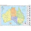 Australia - ścienna mapa polityczna 200 x 150 cm