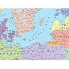 Baltic Sea political - mapa ścienna w języku angielskim 160 x 120 cm