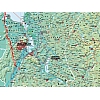 DUO Zachodniopomorskie - ścienna mapa fizyczna / konturowa