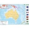 DWUSTRONNA MAPA ŚCIENNA AUSTRALII – FIZYCZNA / POLITYCZNA 1:6 200 000