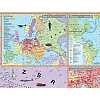 II Wojna Światowa 1943-1945 - mapa ścienna 200 x 150 cm