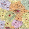 Mapa administracyjna Polski (stan na 2022) 160x120 cm