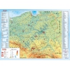 Mapa fizyczna Polski z elementami ekologii 200x150 cm