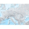 Mapa konturowa hipsometryczna Europy - ćwiczeniowa mapa ścienna 160x120 cm