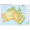 Mapa krajobrazowa Australii - mapa ścienna 160x120 cm