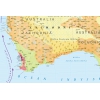 Mapa krajobrazowa Australii - mapa ścienna 160x120 cm