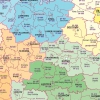 MAPA ŚCIENNA POLSKI – ADMINISTRACYJNA 1:500 000
