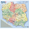 MAPA ŚCIENNA POLSKI – KODÓW POCZTOWYCH 1:750 000