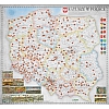 MAPA ŚCIENNA POLSKI – RATUSZE W POLSCE 1:500 000