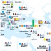 MAPA ŚCIENNA ŚWIATA GOSPODARCZA