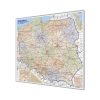 Polska Administracyjno-drogowa 110x100cm. Mapa magnetyczna