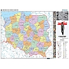 Polska w latach 1956-89 - mapa 200 x 150 cm