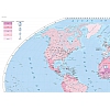 Przyrost naturalny na świecie - mapa ścienna 160 x 120 cm