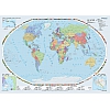 The World Political - mapa ścienna w języku angielskim 160 x 120 cm