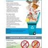 Zasady segregacji odpadów i recykling materiałowy - ścienna plansza dydaktyczna 120x160 cm
