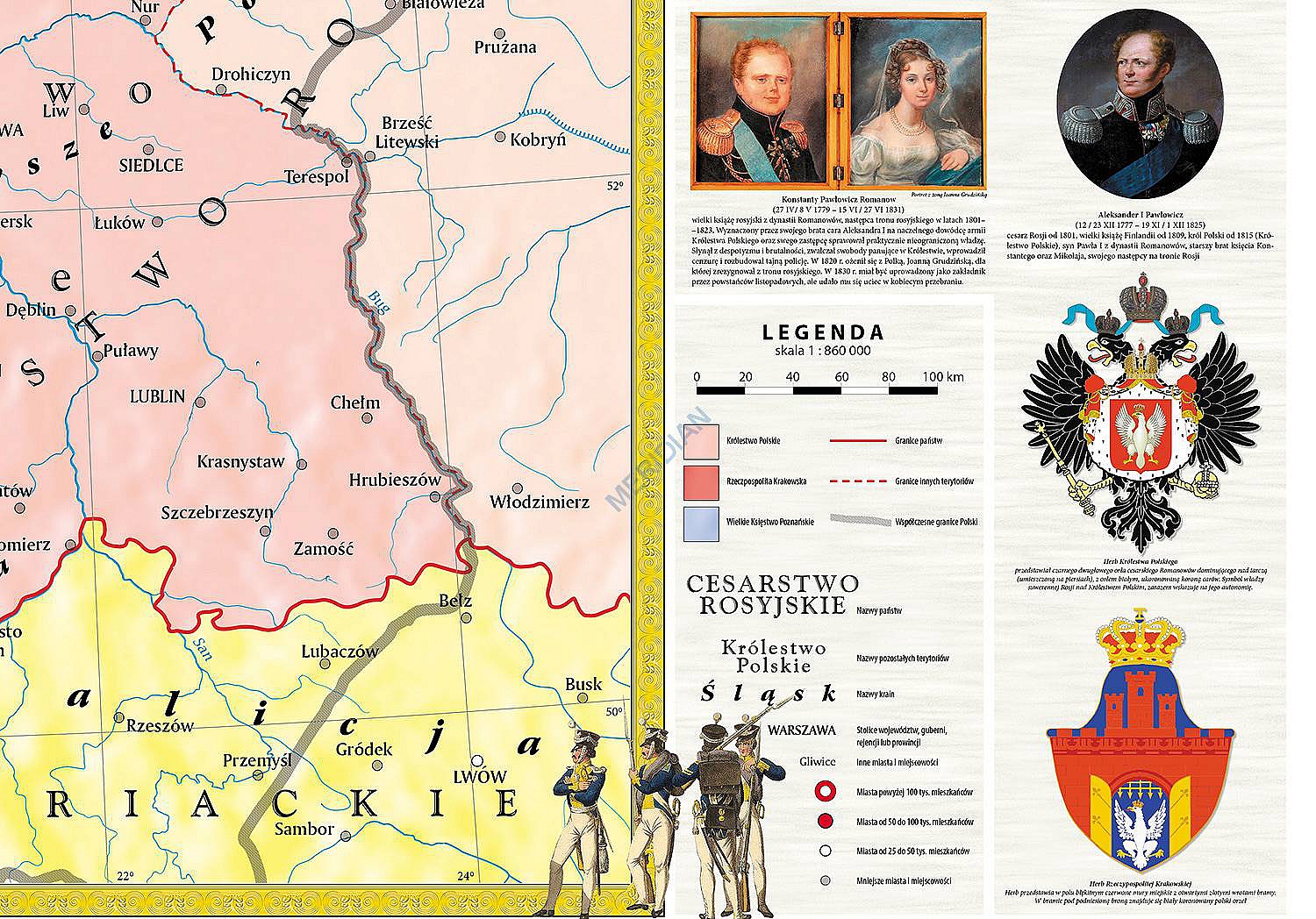 Napisz Które Ziemie Polskie Zmieniły Przynależność Państwową Ziemie polskie po kongresie wiedeńskim (1815-1830) 120 x 90 cm - Pomoce